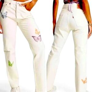 Levi's 501 BUTTERFLY HIGH RISE Straight leg Jeans